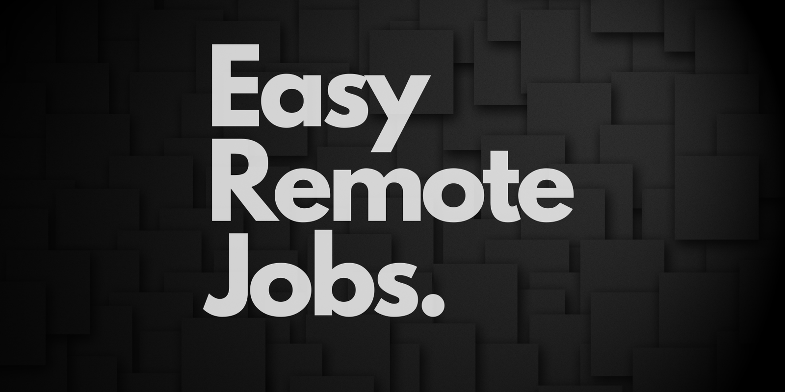 easy remote jobs